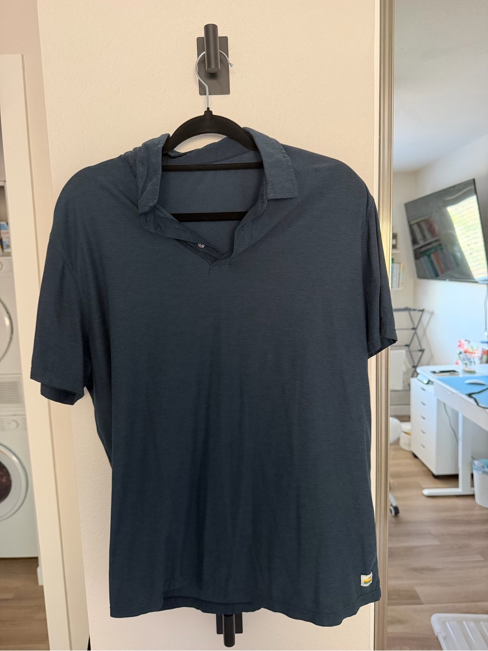 Vuori Men's Polo Shirt - Deep Navy Blue